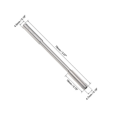 Harfington Round Shank 6 Straight Flutes Machine Cutter Chucking Reamer
