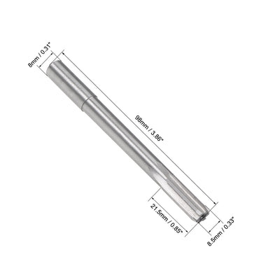Harfington HSS M35 Round Shank Straight Flutes Machine Cutter Chucking