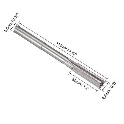 Harfington HSS M35 Round Shank Straight Flutes Machine Cutter Chucking