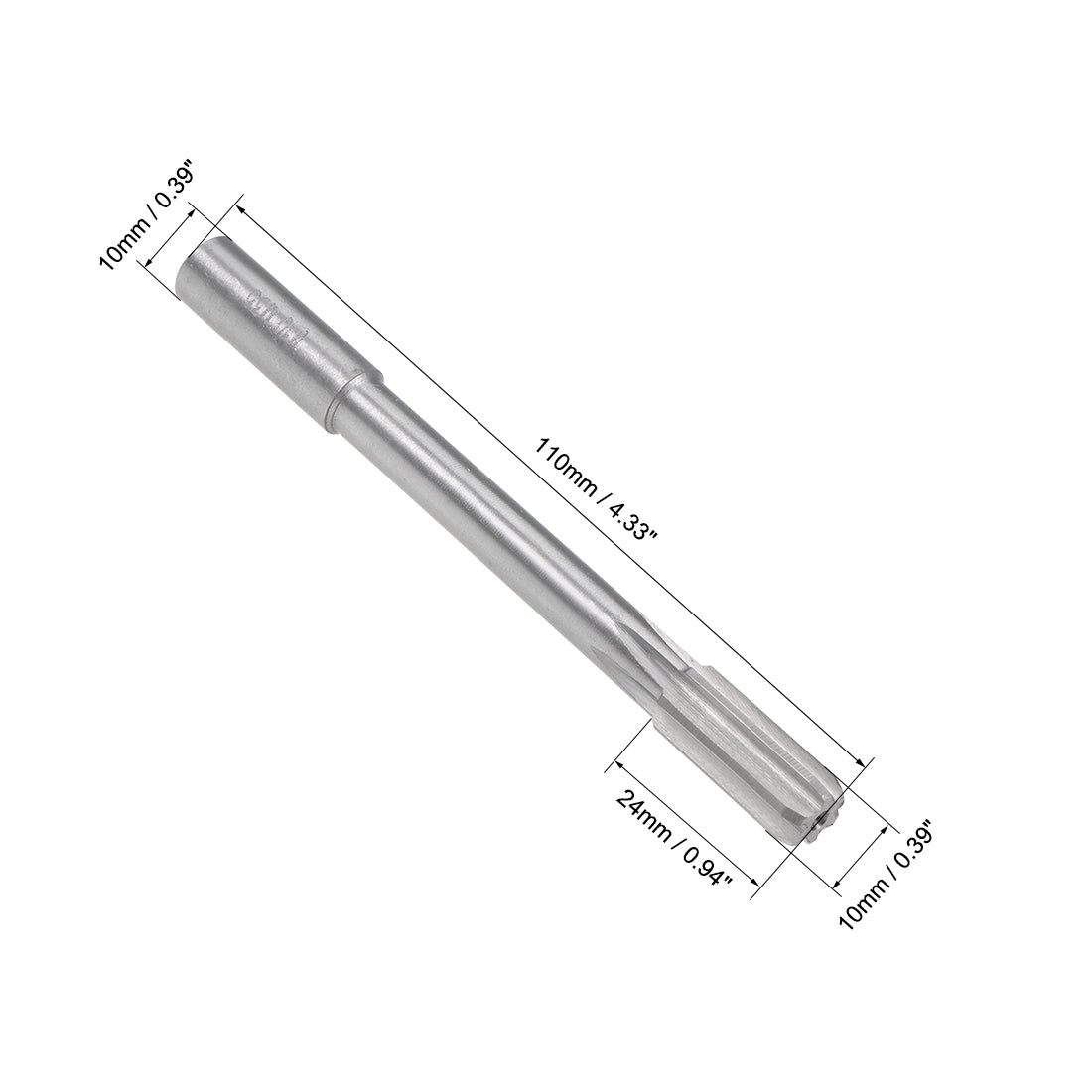 Harfington HSS M35 Round Shank Straight Flutes Machine Cutter Chucking