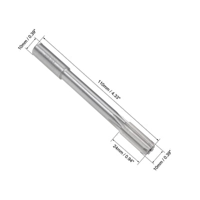 Harfington HSS M35 Round Shank Straight Flutes Machine Cutter Chucking
