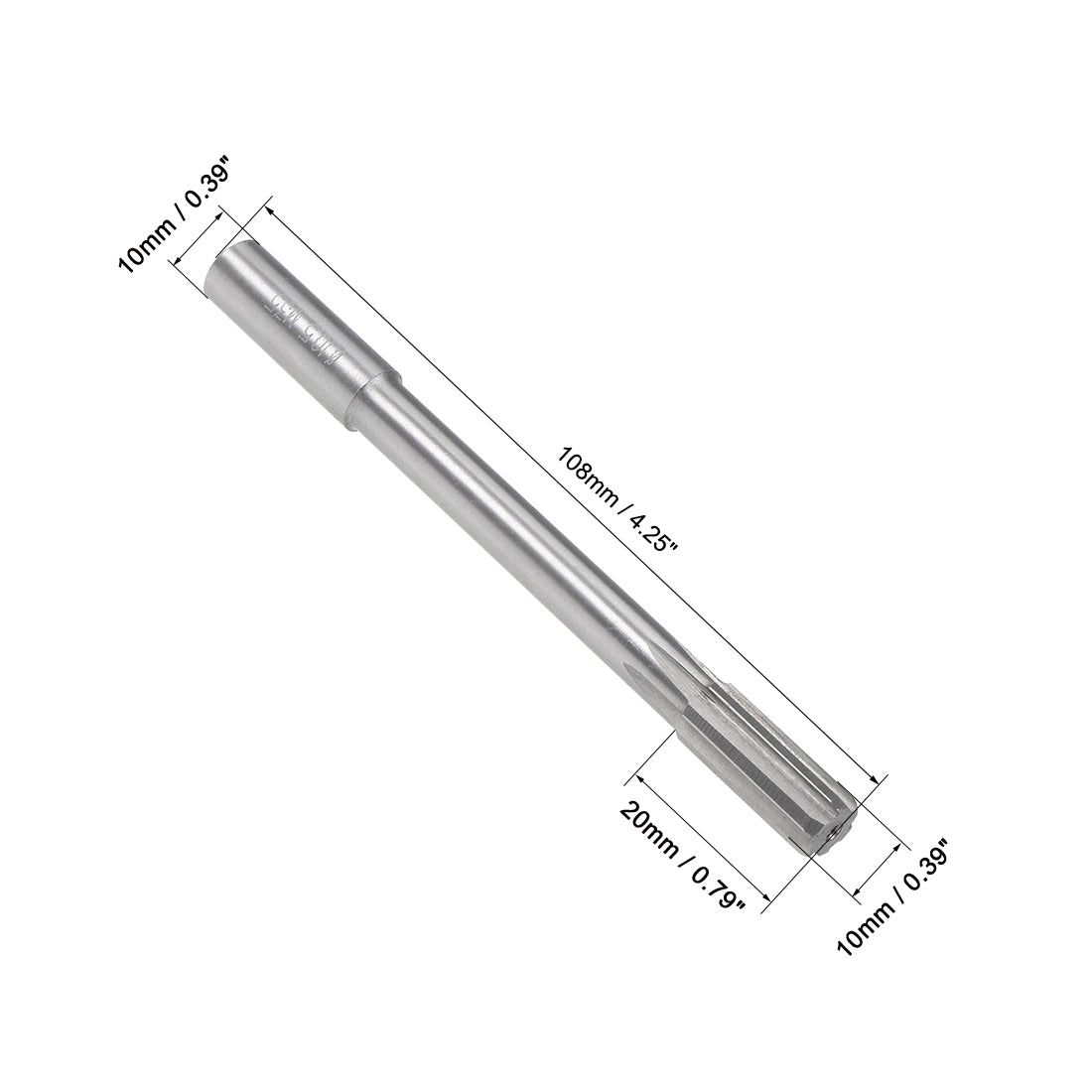 Harfington HSS M35 Round Shank Straight Flutes Machine Cutter Chucking
