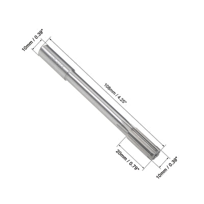 Harfington HSS M35 Round Shank Straight Flutes Machine Cutter Chucking