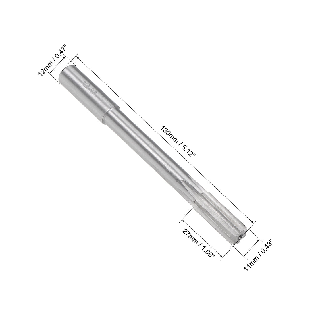 Harfington HSS M35 Round Shank Straight Flutes Machine Cutter Chucking