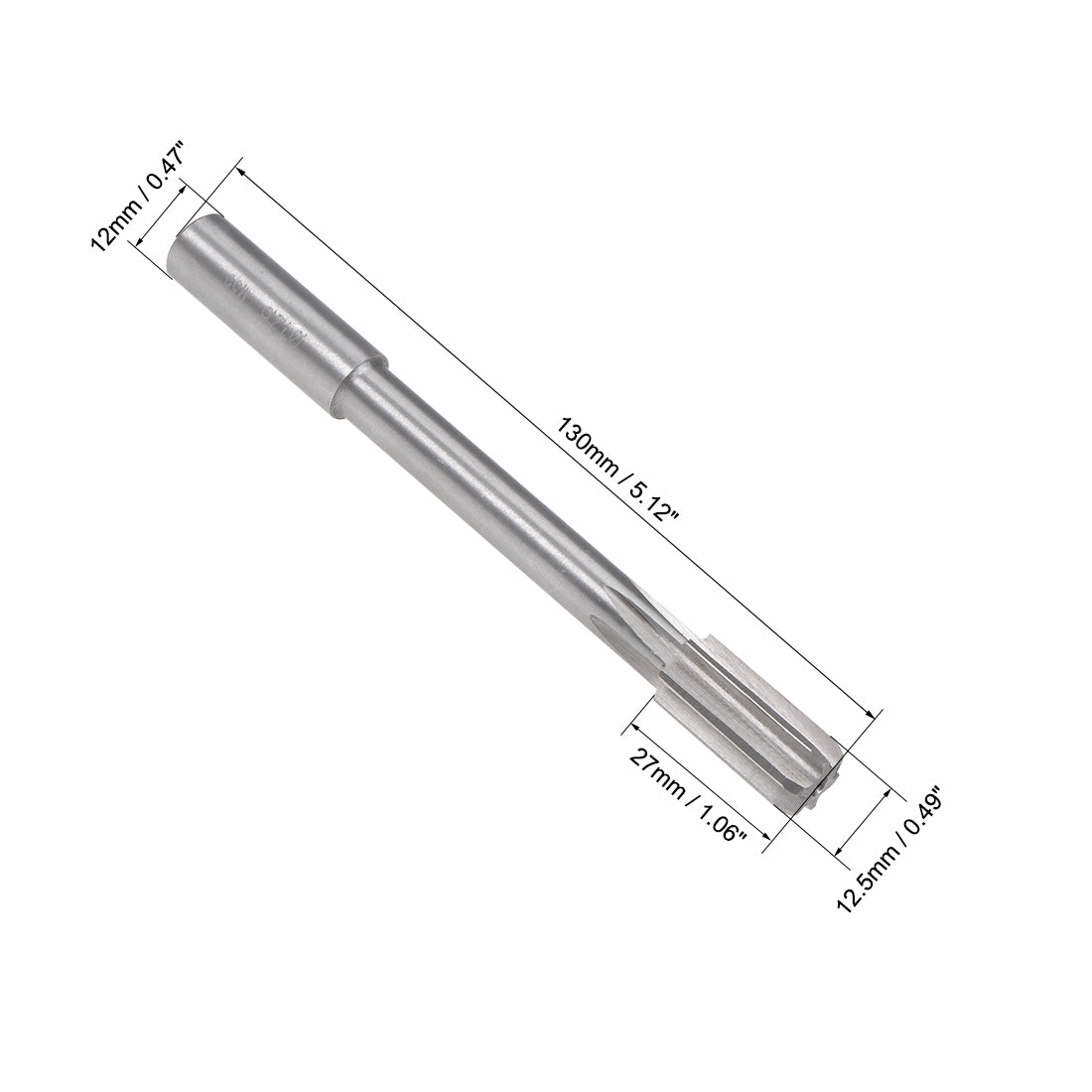 Harfington HSS M35 Round Shank Straight Flutes Machine Cutter Chucking