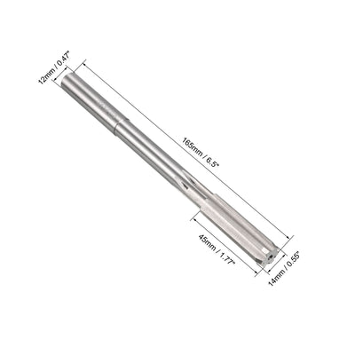 Harfington HSS M35 Round Shank Straight Flutes Machine Cutter Chucking