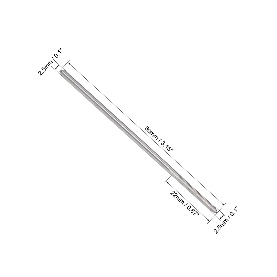 Harfington HSS M35 6 Straight Flutes Machine Chucking Reamer