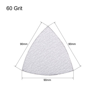Harfington Sander Sandpaper Triangular Sanding Paper Hook and Loop Sanding Pads