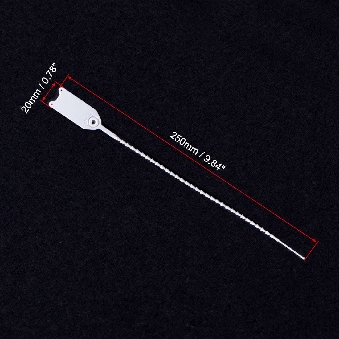 Harfington Plastic Zip Ties Seals Anti-Tamper for Container Luggage, Pack of 20