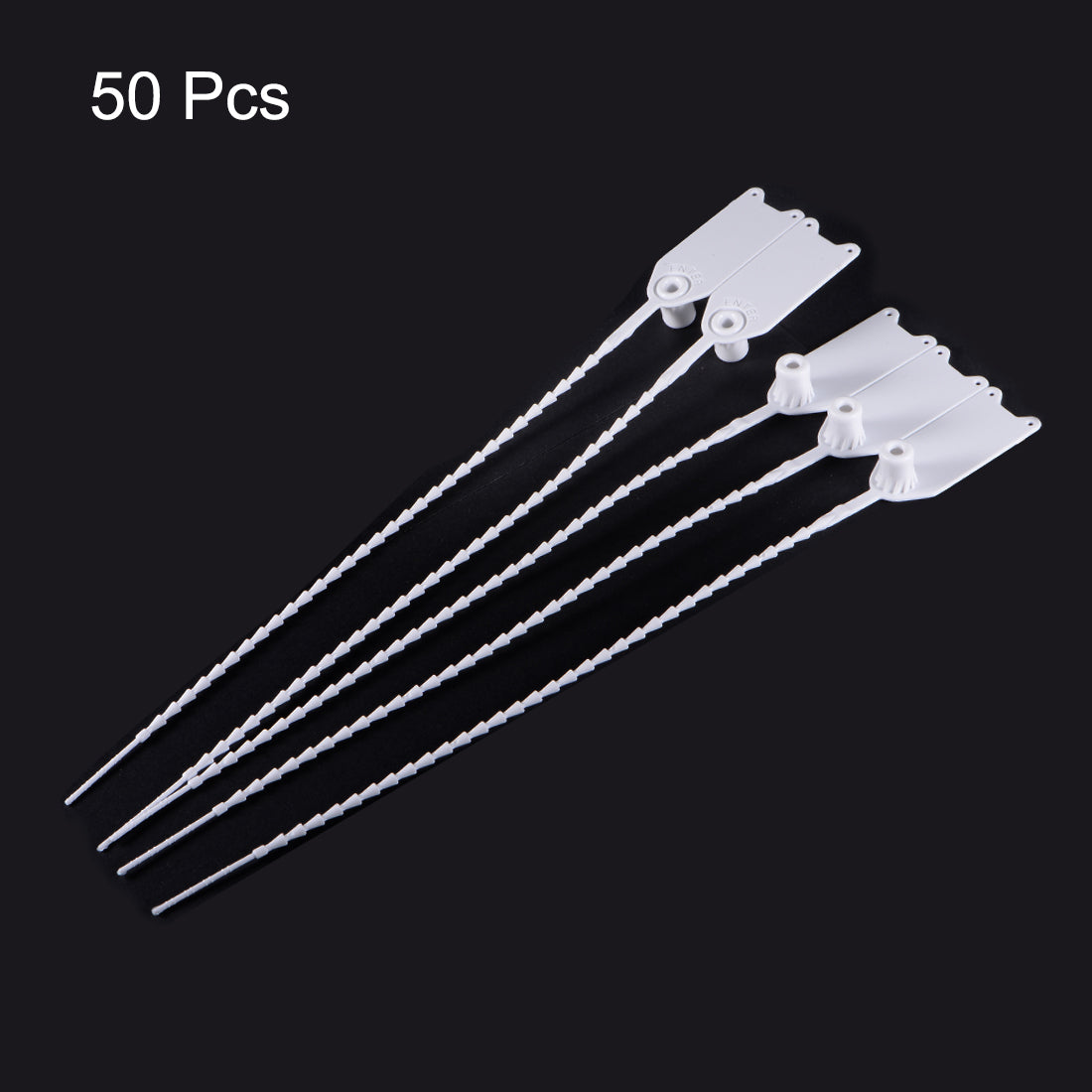 Harfington Plastic Zip Ties Seals Anti-Tamper for Container Luggage, Pack of 50