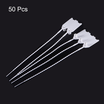 Harfington Plastic Zip Ties Seals Anti-Tamper for Container Luggage, Pack of 50
