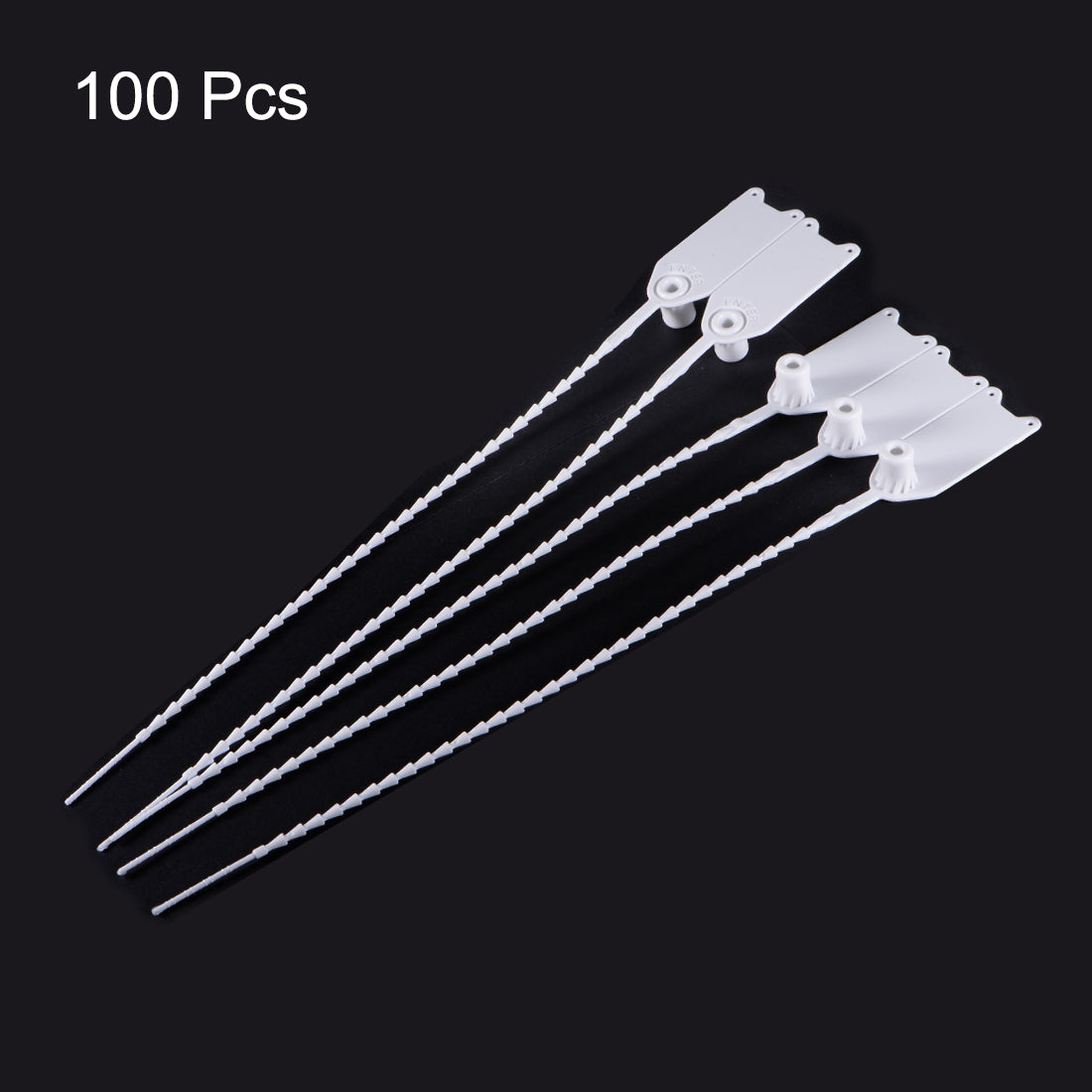 Harfington Plastic Zip Ties Seals Anti-Tamper for Container Luggage, Pack of 100