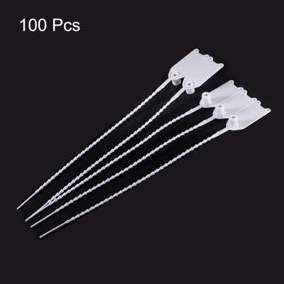 Harfington Plastic Zip Ties Seals Anti-Tamper for Container Luggage, Pack of 100