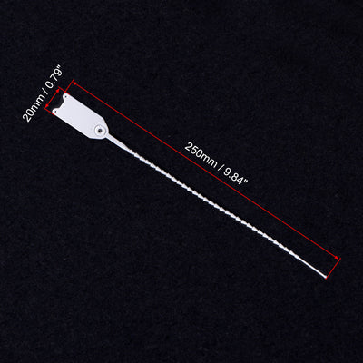 Harfington Plastic Zip Ties Seals Anti-Tamper for Container Luggage, Pack of 100