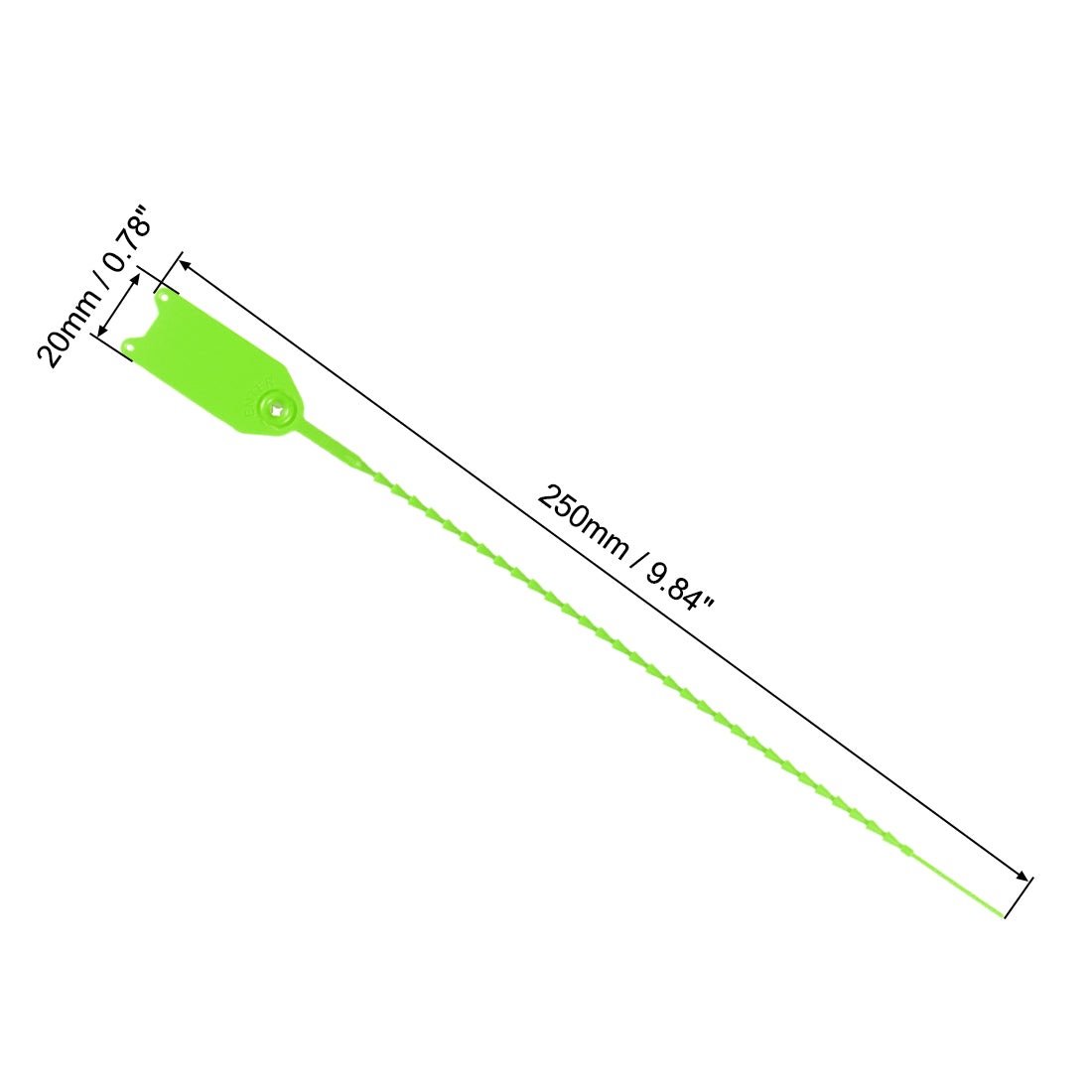 Harfington Plastic Zip Ties Seals Anti-Tamper for Container Luggage, Pack of 20