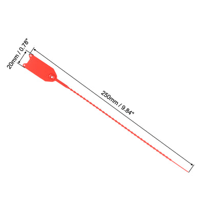 Harfington Plastic Zip Ties Seals Anti-Tamper for Container Luggage, Pack of 50