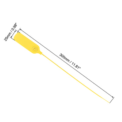 Harfington Plastic Zip Ties Seals Anti-Tamper Length for Container Luggage, Pack of 20