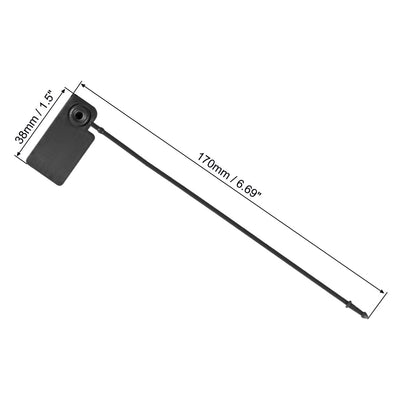 Harfington Plastic Zip Ties Seals Anti-Tamper for Container Luggage Pack of 50