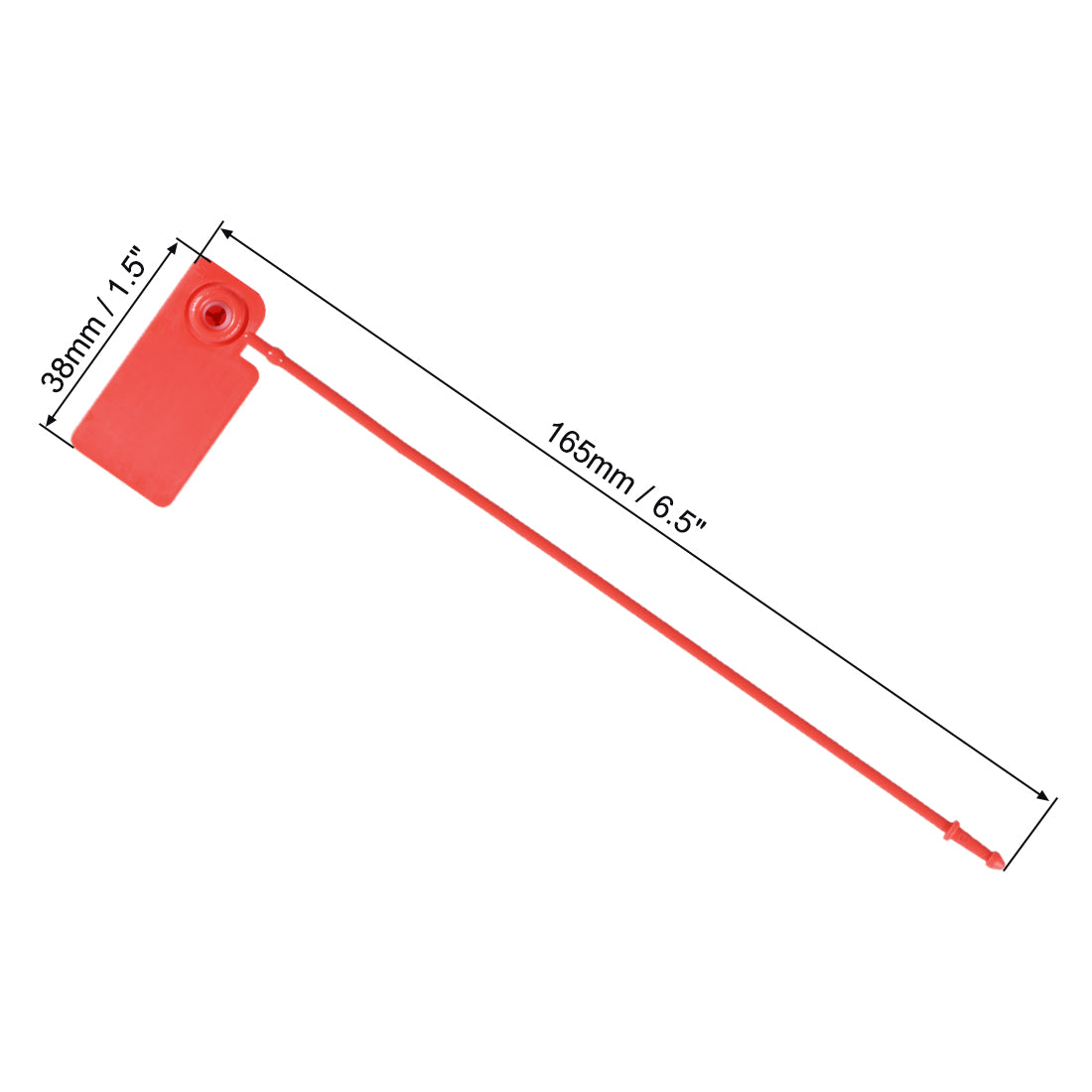 Harfington Plastic Zip Ties Seals Anti-Tamper for Container Luggage Pack of 100