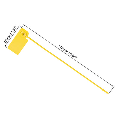 Harfington Plastic Zip Ties Seals Anti-Tamper for Container Luggage Pack of 50