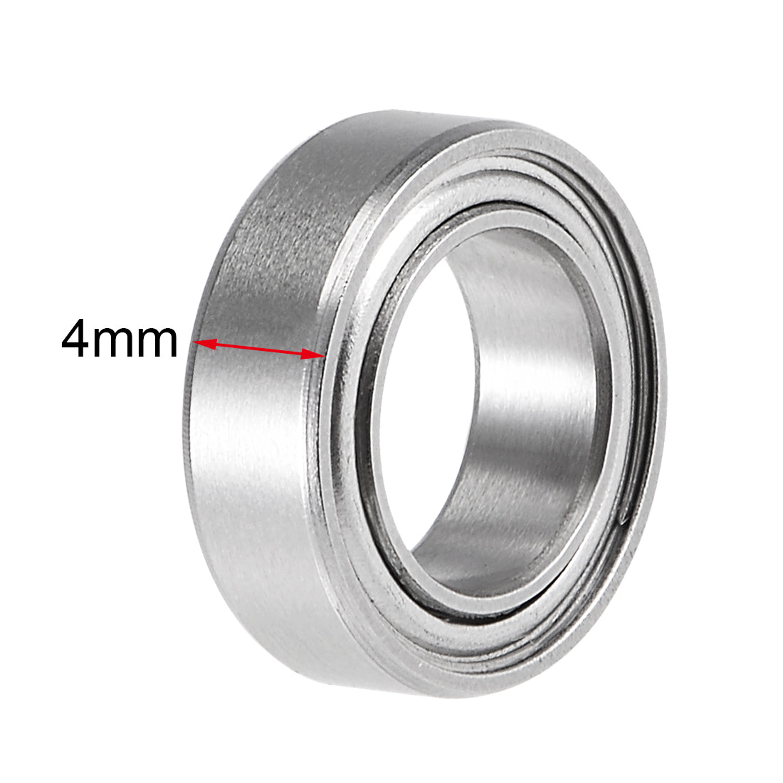Harfington Miniature Deep Groove Ball Bearings Double Shielded Stainless Steel