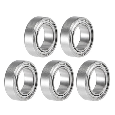 Harfington Miniature Deep Groove Ball Bearings Double Shielded Stainless Steel