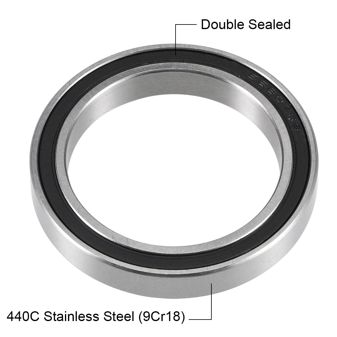 Harfington Deep Groove Ball Bearings Thin Section Double Sealed Stainless Steel