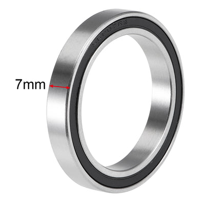 Harfington Deep Groove Ball Bearings Thin Section Double Sealed Stainless Steel