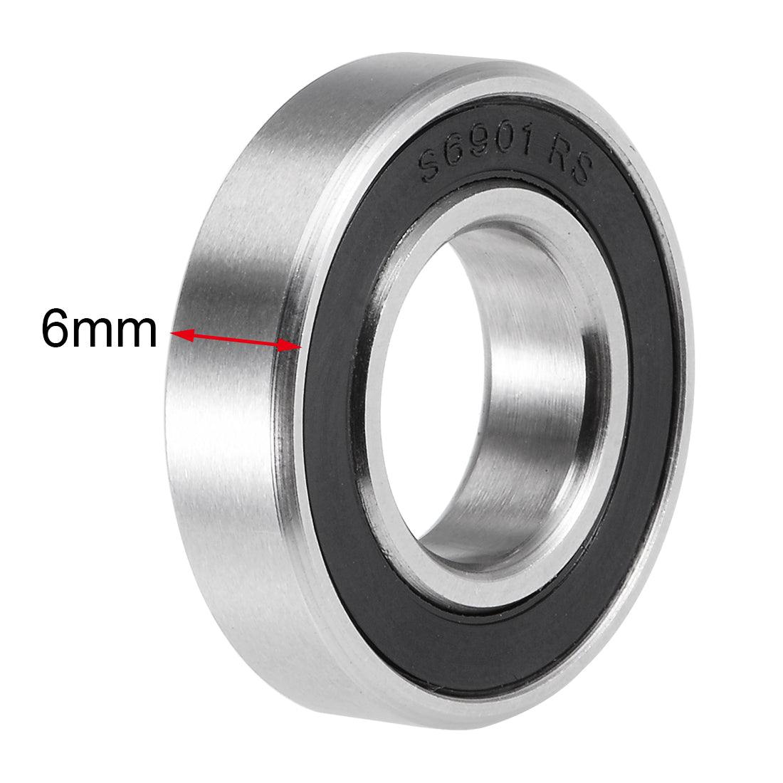 Harfington Deep Groove Ball Bearing Thin Section Double Sealed Stainless Steel