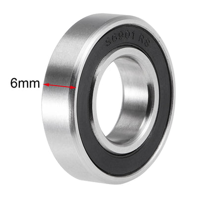 Harfington Deep Groove Ball Bearing Thin Section Double Sealed Stainless Steel
