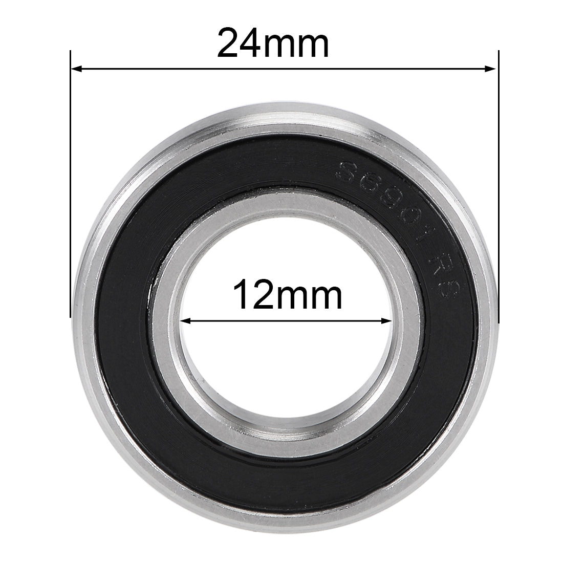 Harfington Deep Groove Ball Bearing Thin Section Double Sealed Stainless Steel