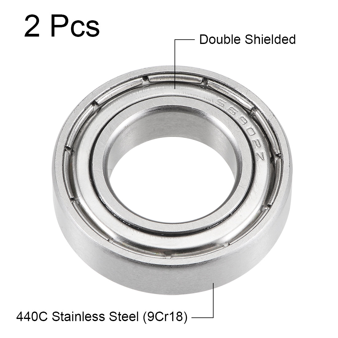 Harfington Deep Groove Ball Bearings Thin Section Double Shield Stainless Steel