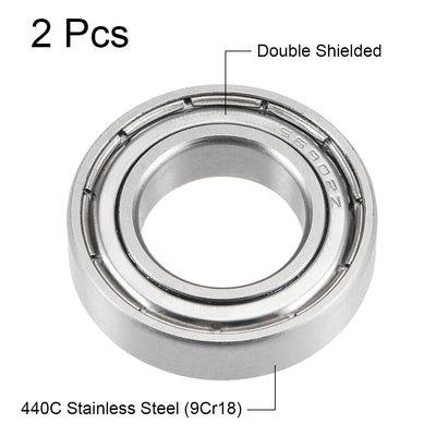Harfington Deep Groove Ball Bearings Thin Section Double Shield Stainless Steel