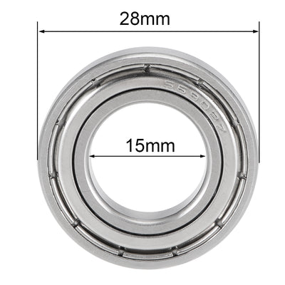 Harfington Deep Groove Ball Bearings Thin Section Double Shield Stainless Steel