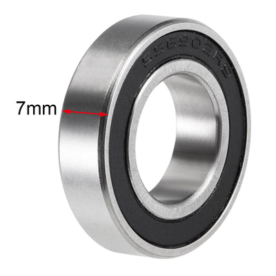 Harfington Deep Groove Ball Bearing Thin Section Double Sealed Stainless Steel