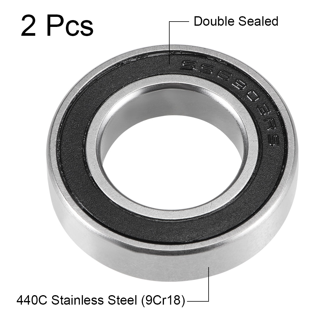 Harfington Deep Groove Ball Bearing Thin Section Double Sealed Stainless Steel