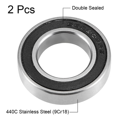 Harfington Deep Groove Ball Bearing Thin Section Double Sealed Stainless Steel
