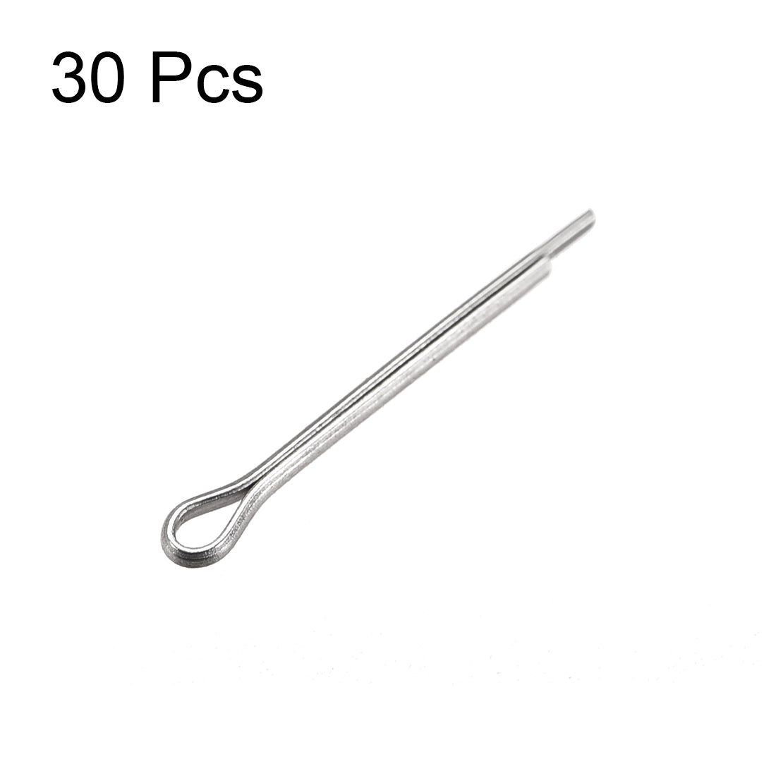 Harfington Split Cotter Pin -  304 Stainless Steel 2-Prongs Silver Tone 30Pcs