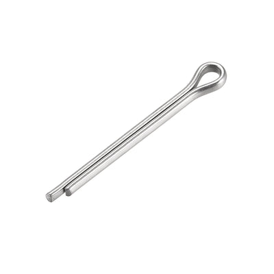 Harfington Split Cotter Pin -  304 Stainless Steel 2-Prongs Silver Tone 30Pcs