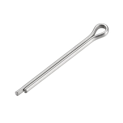 Harfington Split Cotter Pin -  304 Stainless Steel 2-Prongs Silver Tone 60Pcs