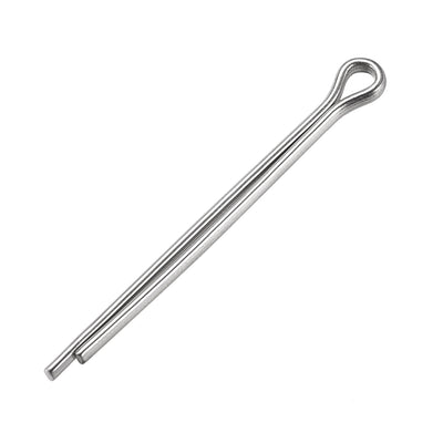 Harfington Split Cotter Pin -  304 Stainless Steel 2-Prongs Silver Tone 80Pcs
