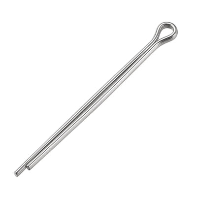 Harfington Split Cotter Pin -  304 Stainless Steel 2-Prongs Silver Tone 60Pcs