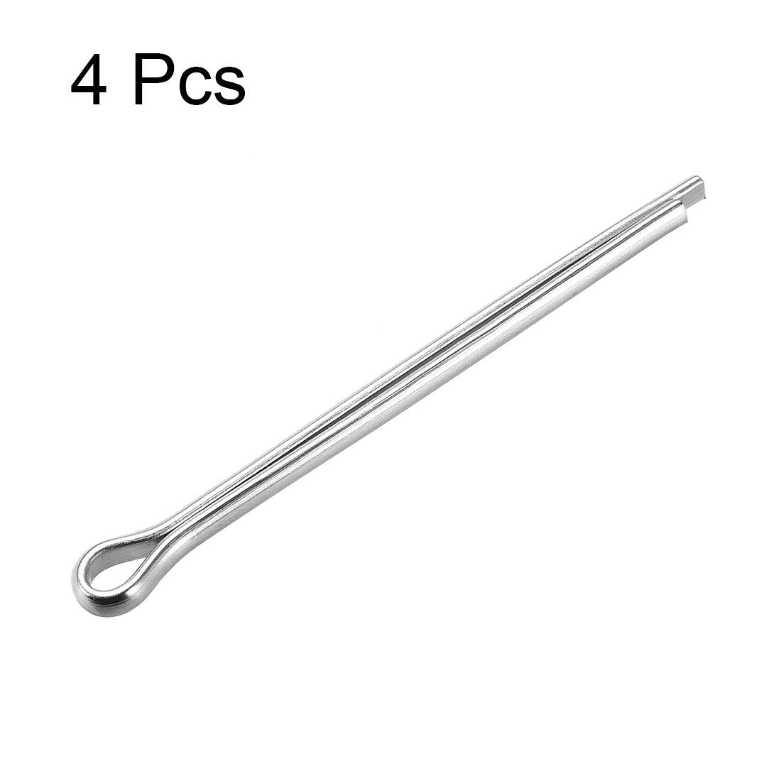 Harfington Split Cotter Pin -  304 Stainless Steel 2-Prongs Silver Tone 4Pcs