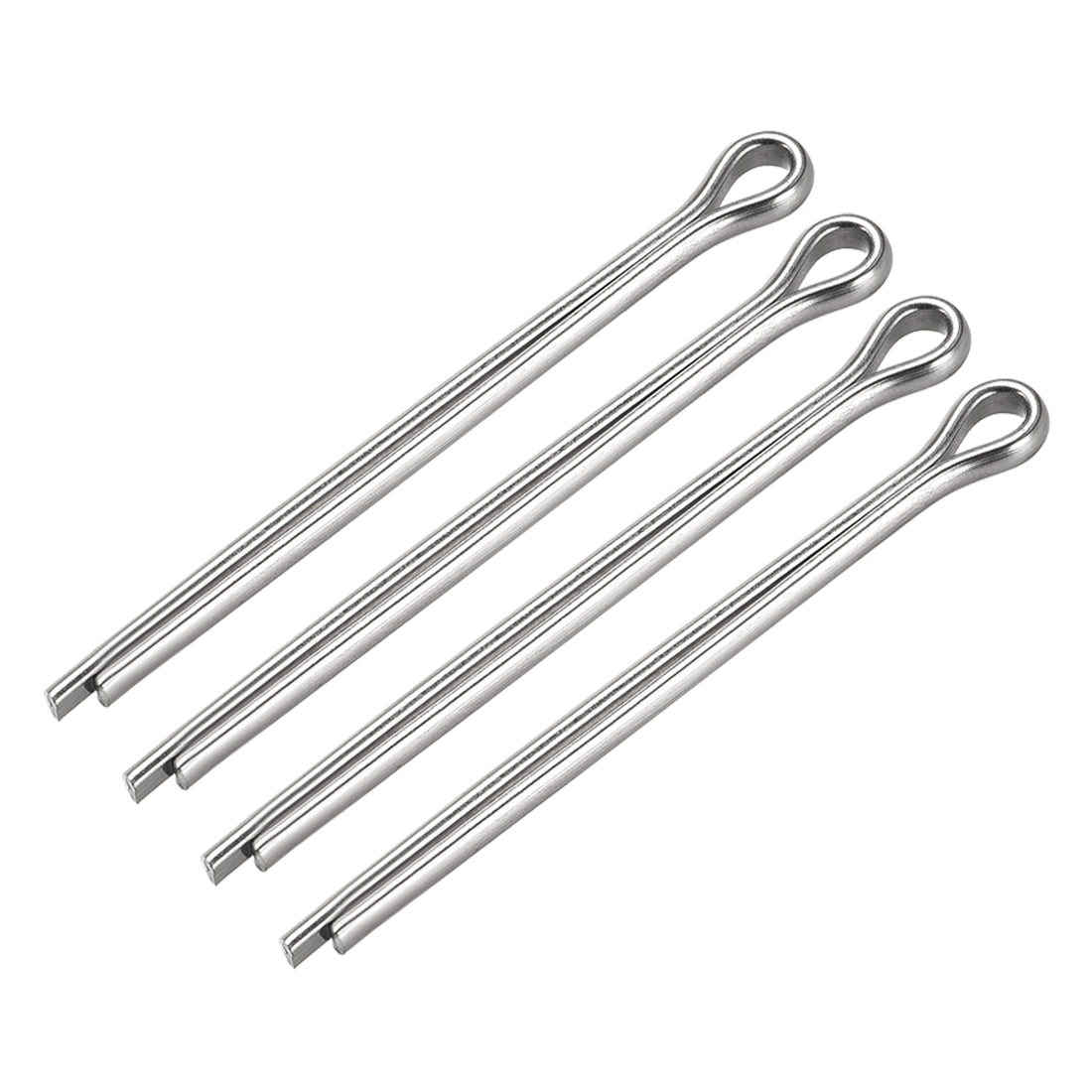 Harfington Split Cotter Pin -  304 Stainless Steel 2-Prongs Silver Tone 4Pcs