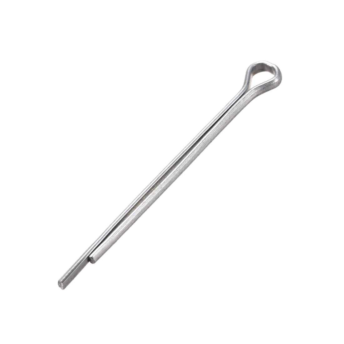 Harfington Split Cotter Pin  Carbon Steel 2-Prongs Silver 50Pcs