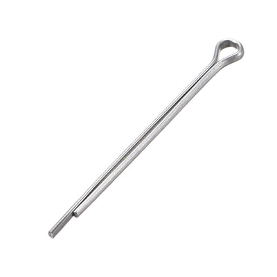 Harfington Split Cotter Pin  Carbon Steel 2-Prongs Silver 300Pcs