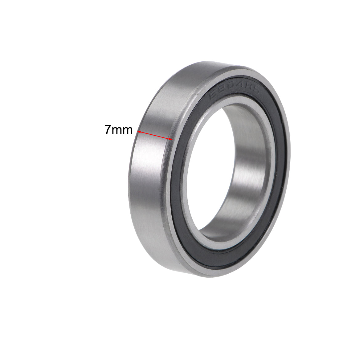 Harfington 6804-2RS Deep Groove Ball Bearings 20x32x7mm Double Sealed Chrome Steel P6 5pcs