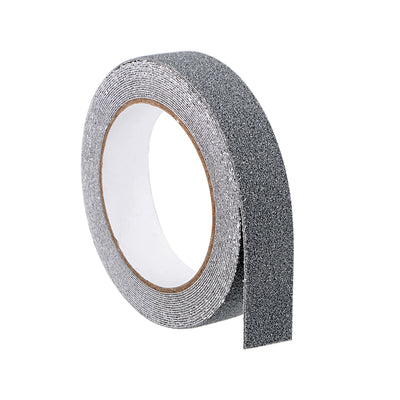 Harfington Anti Slip Traction Grip Tape, 80 Grit Frosted Surface PVC Warning Tape Waterproof for Steps, 16 Ft x 1 Inch(LxW) Gray