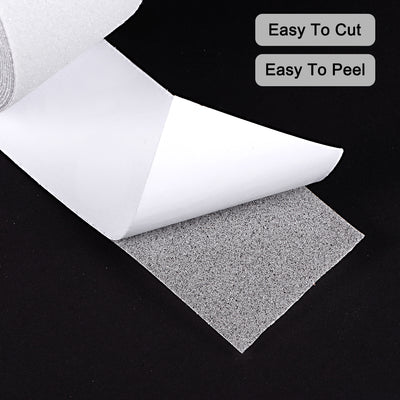 Harfington Anti Slip Traction Grip Tape, 80 Grit Frosted Surface PVC Warning Tape Waterproof for Steps, 16 Ft x 2 Inch(LxW) Clear