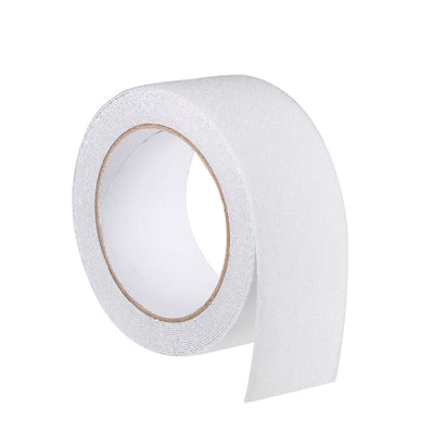 Harfington Anti Slip Traction Grip Tape, 80 Grit Frosted Surface PVC Warning Tape Waterproof for Steps, 16 Ft x 2 Inch(LxW) Clear